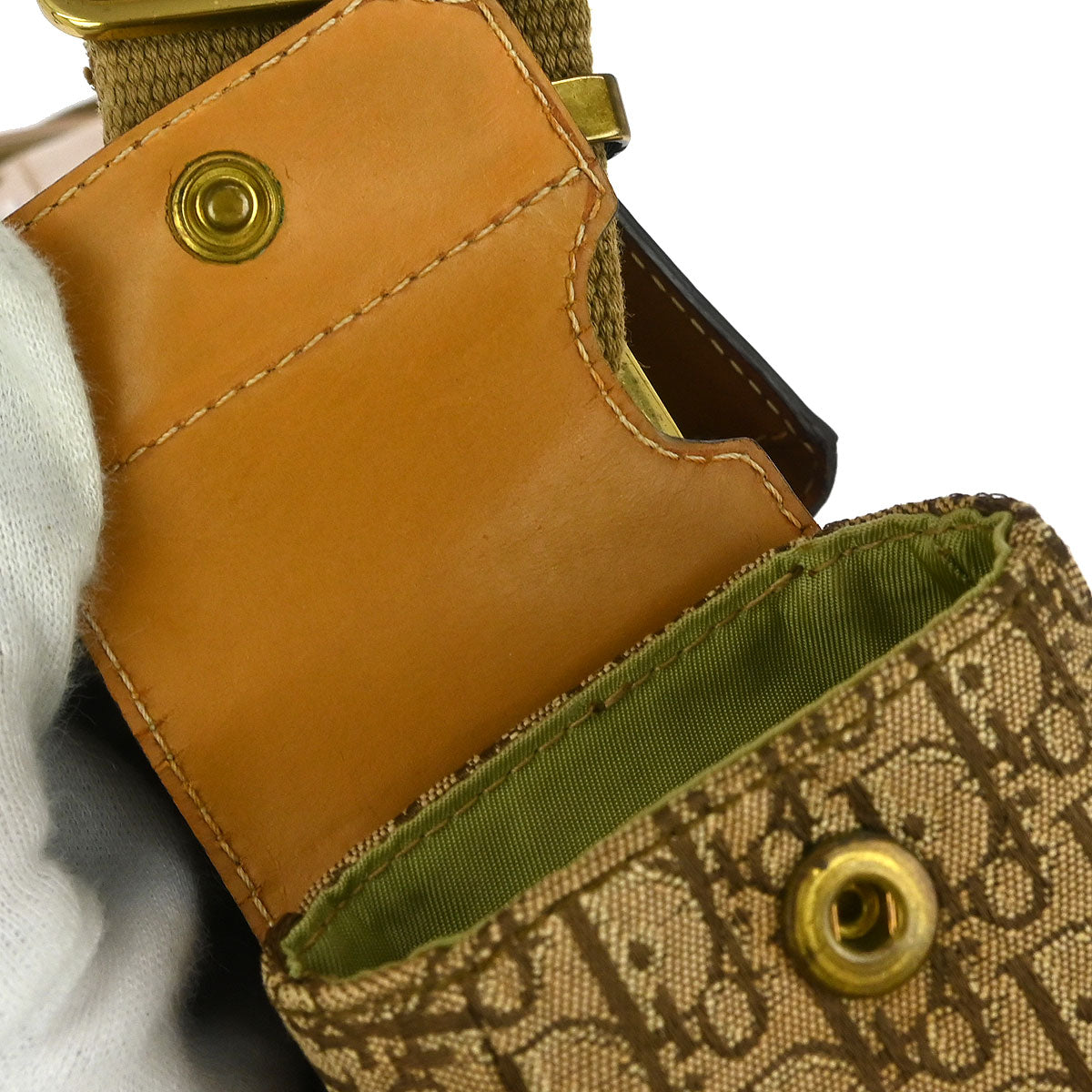 Christian Dior Brown Trotter Street Chic Columbus Shoulder Bag