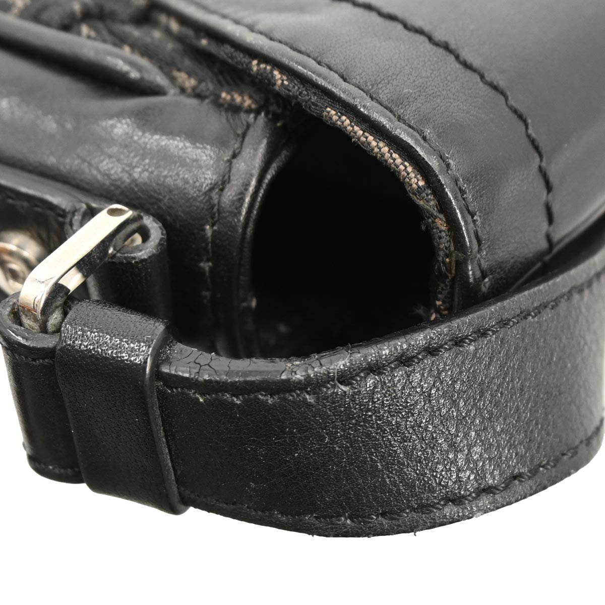 Christian Dior Black Canvas Trotter Street Chic Handbag