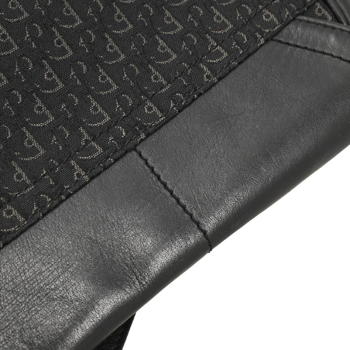 Christian Dior Black Canvas Trotter Street Chic Handbag