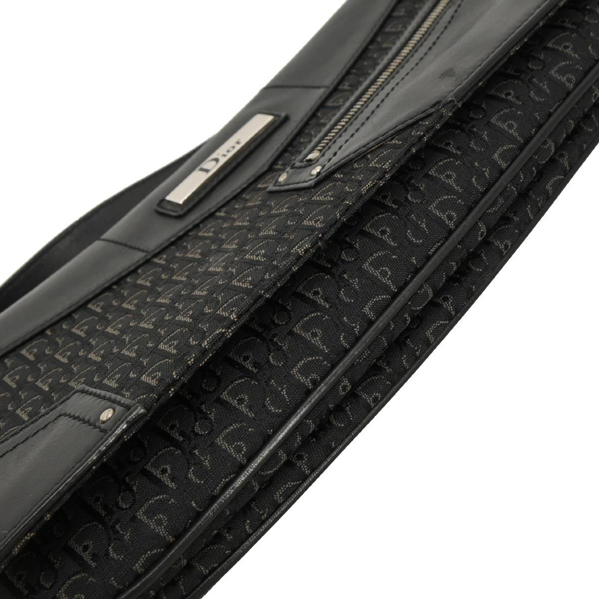 Christian Dior Black Canvas Trotter Street Chic Handbag