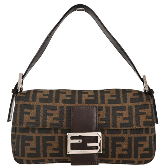 Fendi Brown Zucca Baguette Handbag