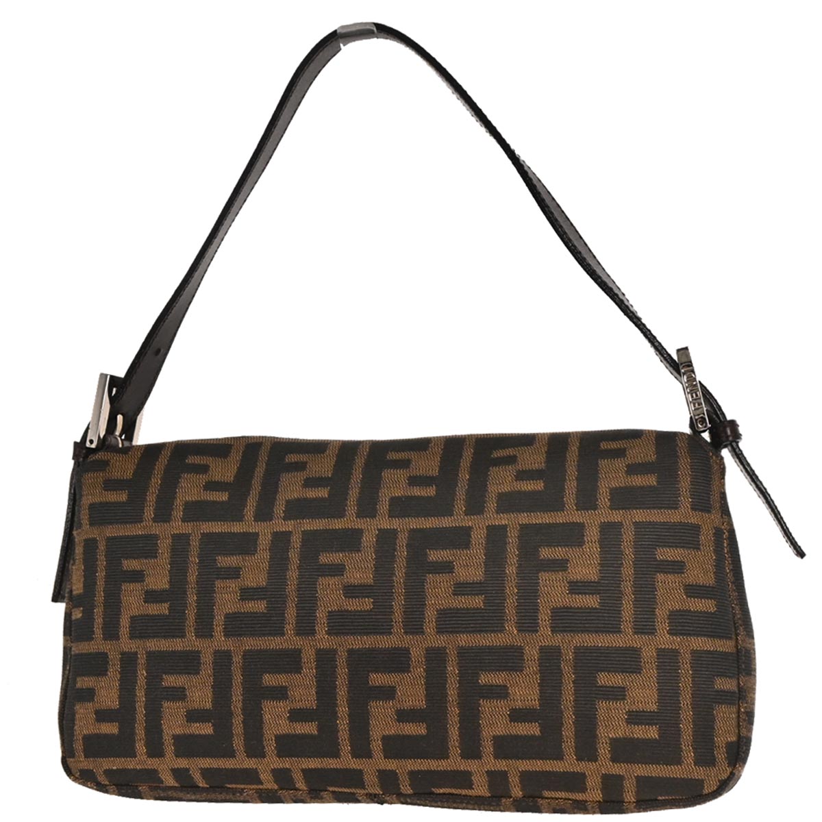 Fendi Brown Zucca Baguette Handbag