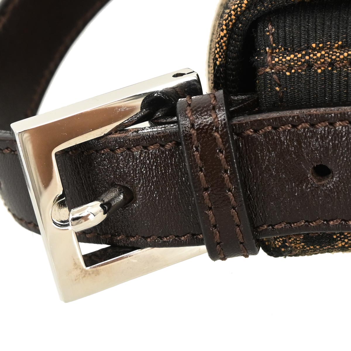 Fendi Brown Zucca Baguette Handbag