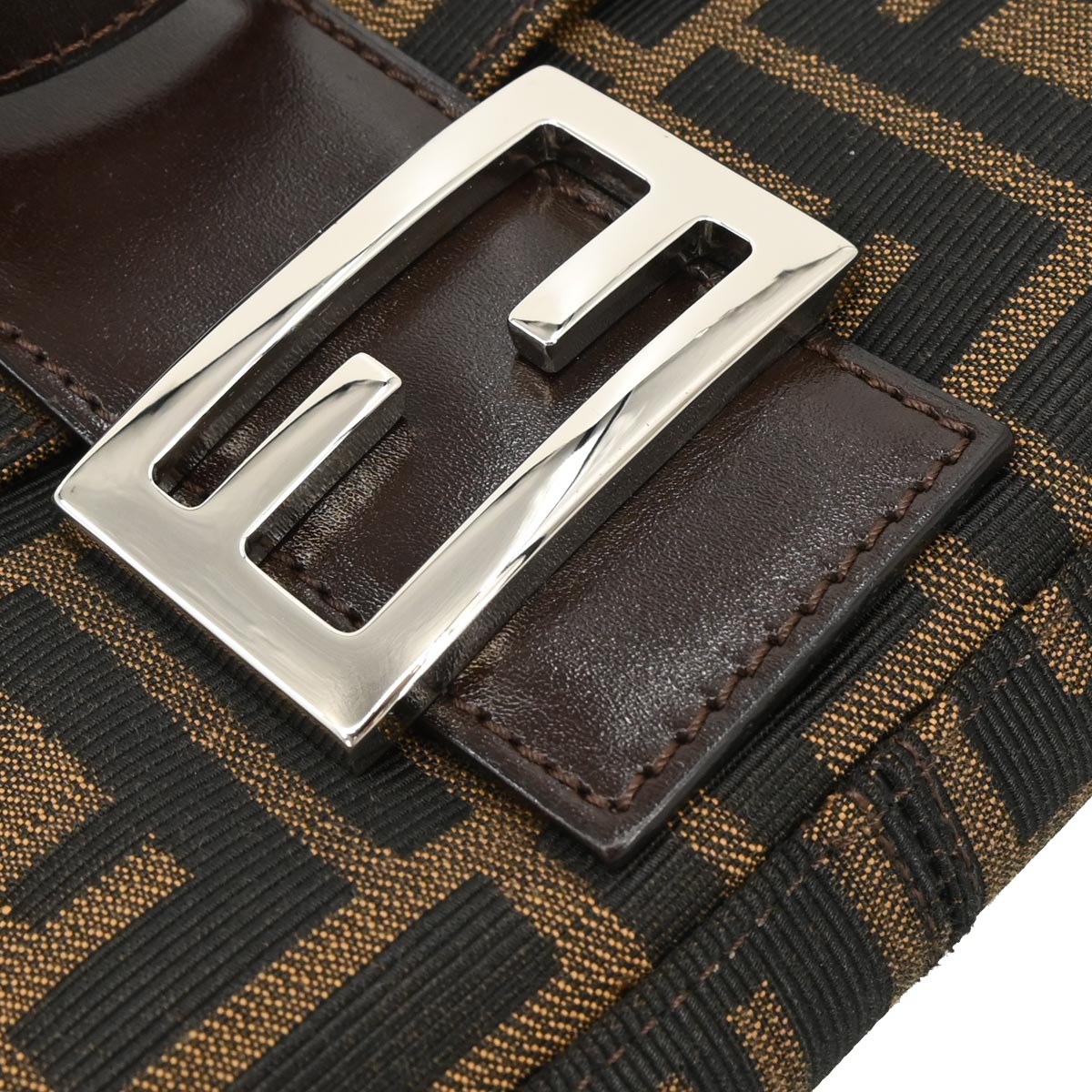 Fendi Brown Zucca Baguette Handbag