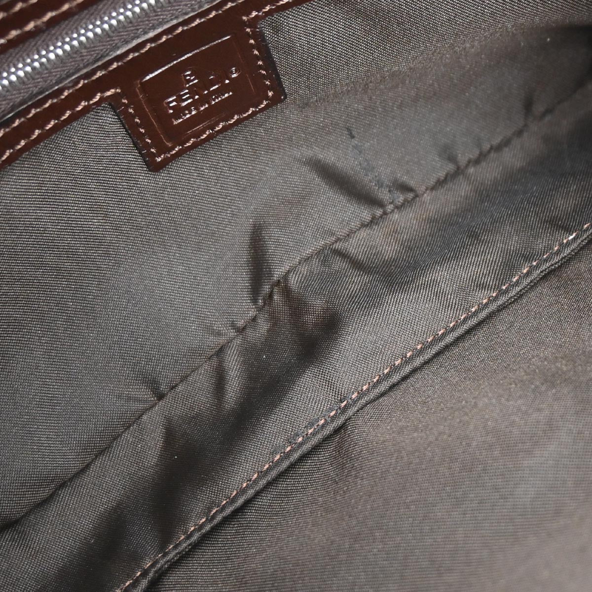 Fendi Brown Zucca Baguette Handbag