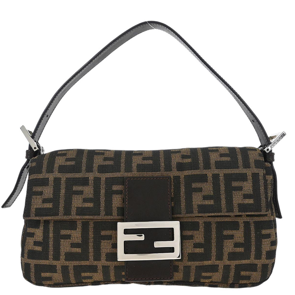 Fendi Brown Zucca Baguette Handbag