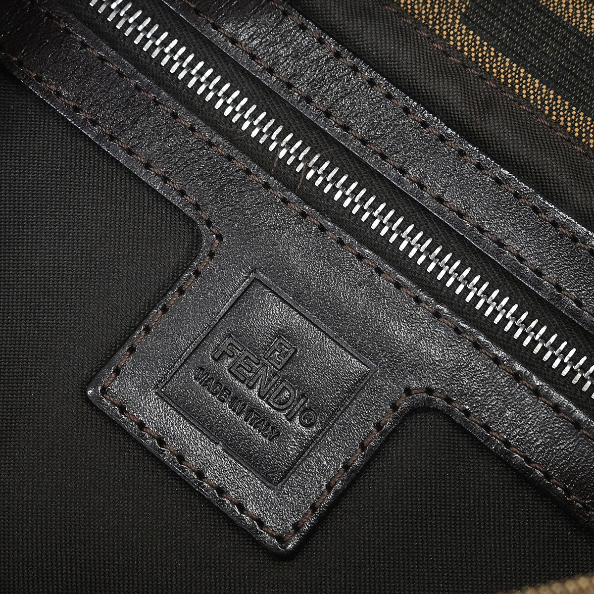 Fendi Brown Zucca Baguette Handbag