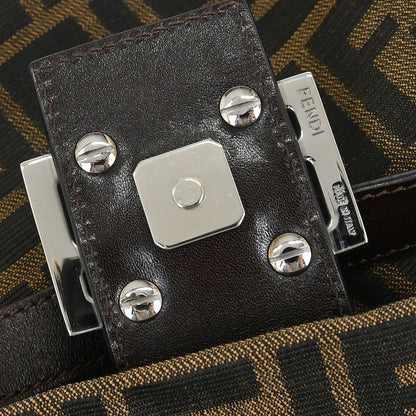Fendi Brown Zucca Baguette Handbag