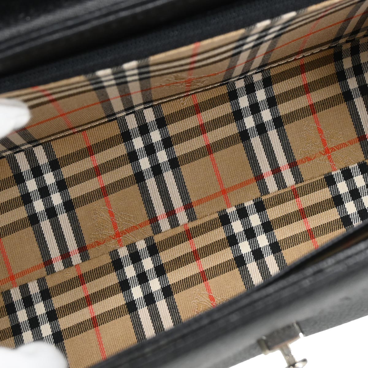 Burberrys Black Leather Handbag