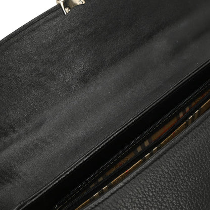 Burberrys Black Leather Handbag