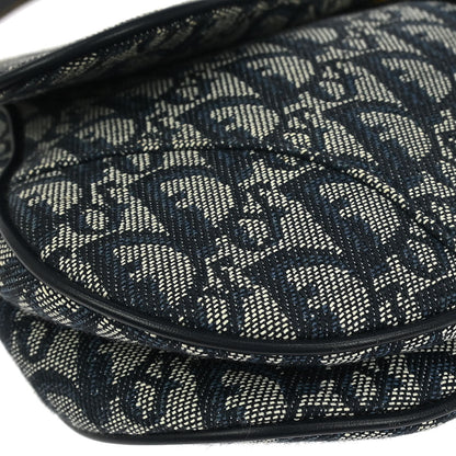 Christian Dior Navy Trotter Saddle Handbag