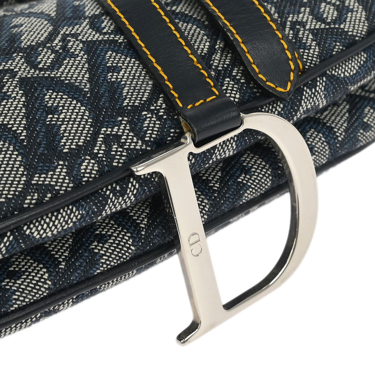 Christian Dior Navy Trotter Saddle Handbag