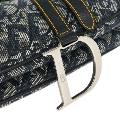 Christian Dior Navy Trotter Saddle Handbag