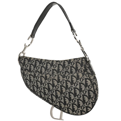 Christian Dior Black Trotter Saddle Handbag