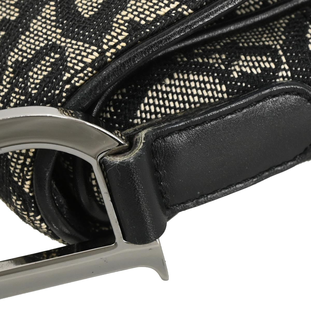 Christian Dior Black Trotter Saddle Handbag