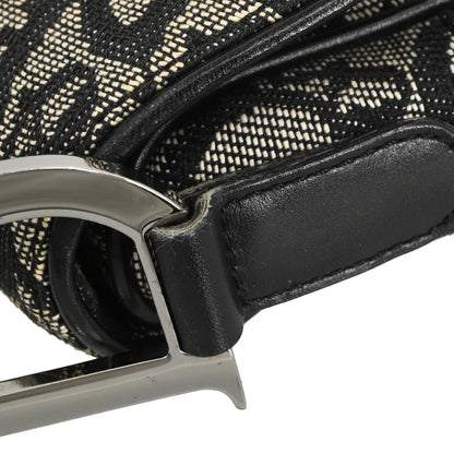 Christian Dior Black Trotter Saddle Handbag