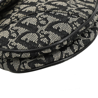 Christian Dior Black Trotter Saddle Handbag