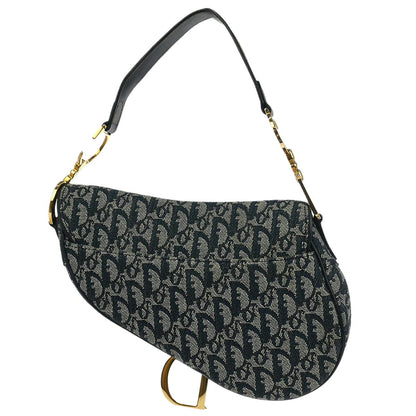 Christian Dior Navy Trotter Saddle Handbag