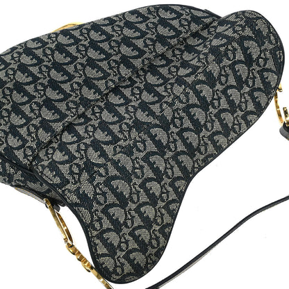 Christian Dior Navy Trotter Saddle Handbag