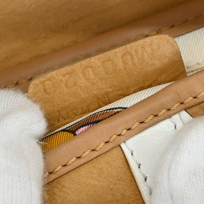 Christian Dior Beige White Leather Saddle Handbag