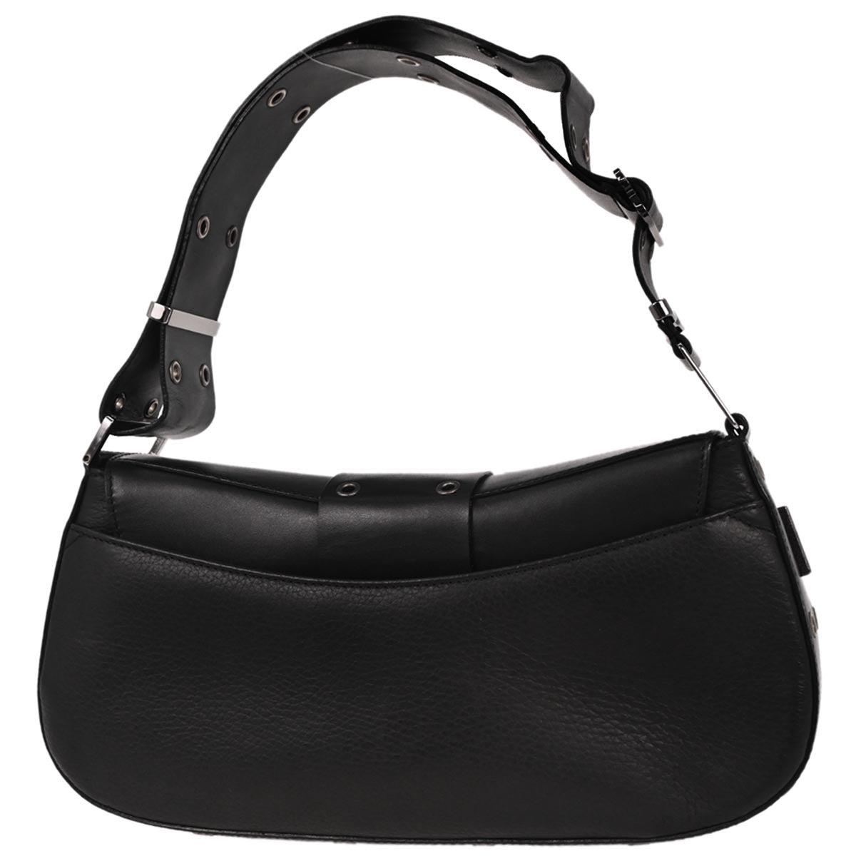 Christian Dior Black Leather Street Chic Columbus Shoulder Bag