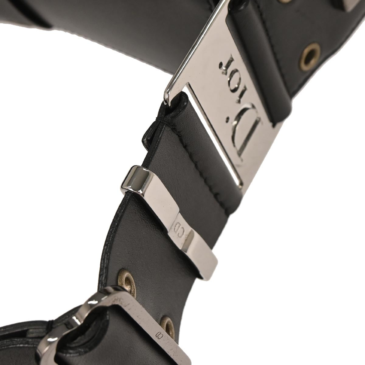 Christian Dior Black Leather Street Chic Columbus Shoulder Bag