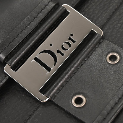 Christian Dior Black Leather Street Chic Columbus Shoulder Bag