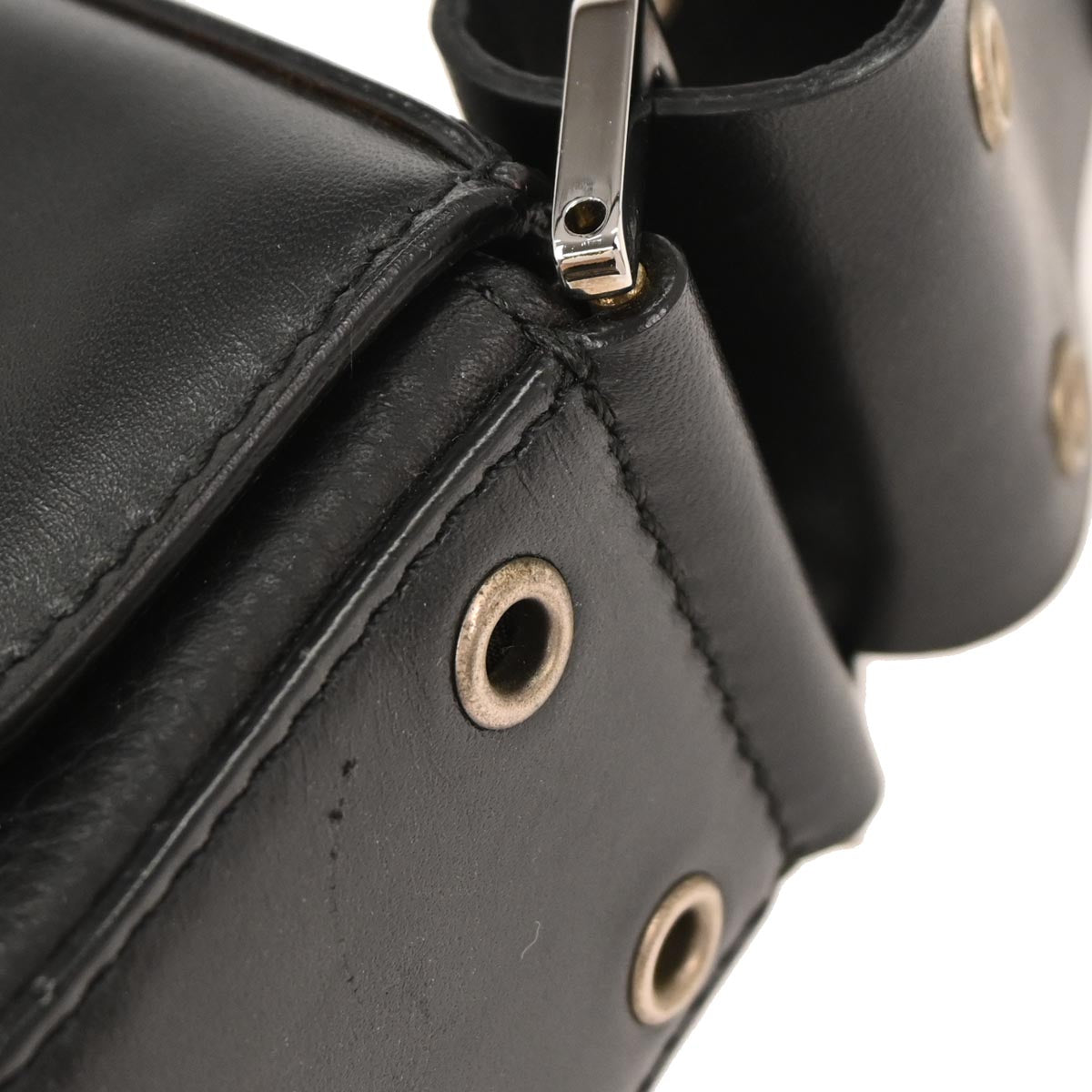 Christian Dior Black Leather Street Chic Columbus Shoulder Bag