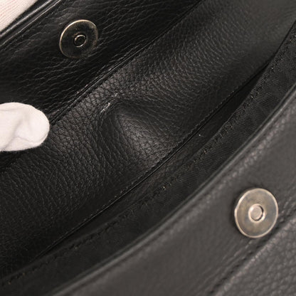 Christian Dior Black Leather Street Chic Columbus Shoulder Bag