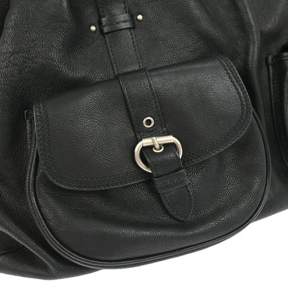 Christian Dior Black Leather My Dior Duffle Handbag