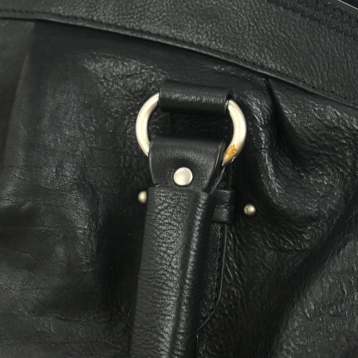 Christian Dior Black Leather My Dior Duffle Handbag