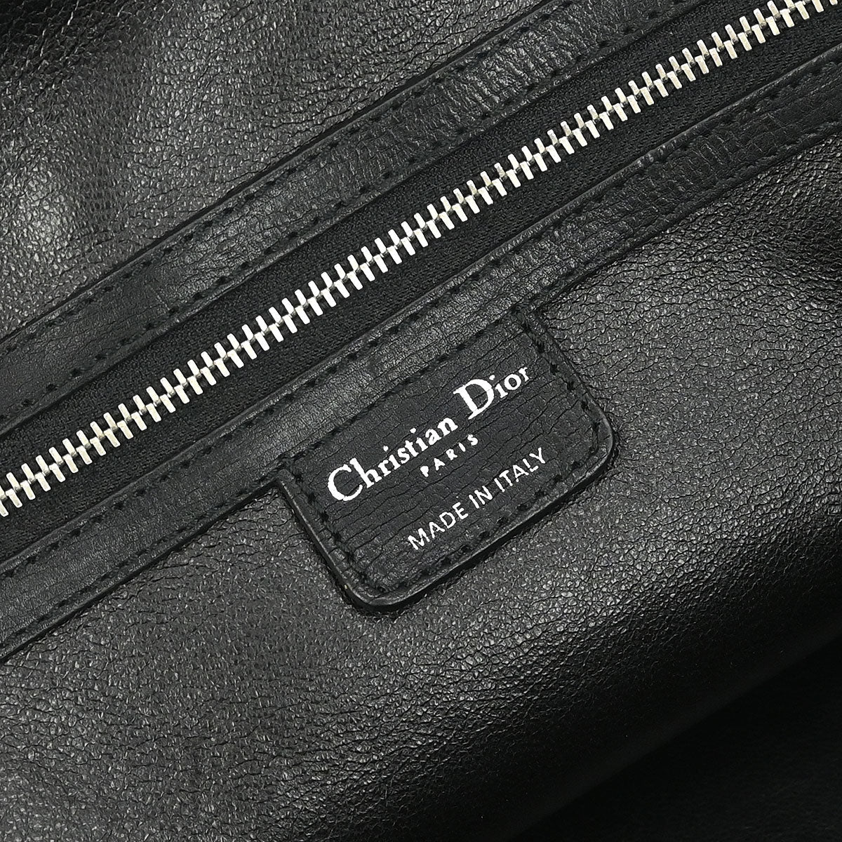 Christian Dior Black Leather My Dior Duffle Handbag