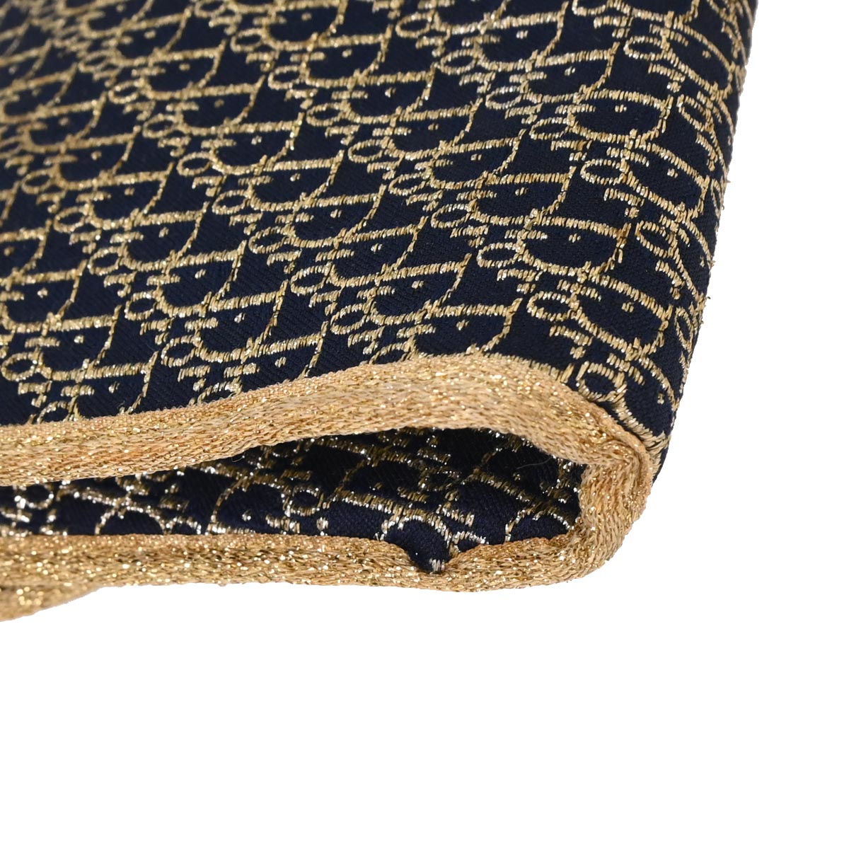 Christian Dior Navy Canvas Trotter Shoulder Bag