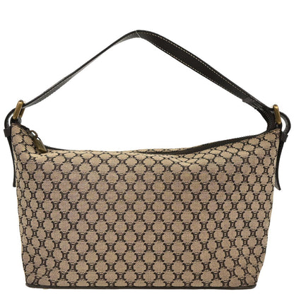 Celine Brown Canvas Macadam Handbag