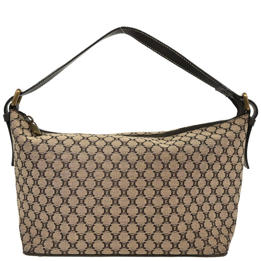 Celine Brown Canvas Macadam Handbag