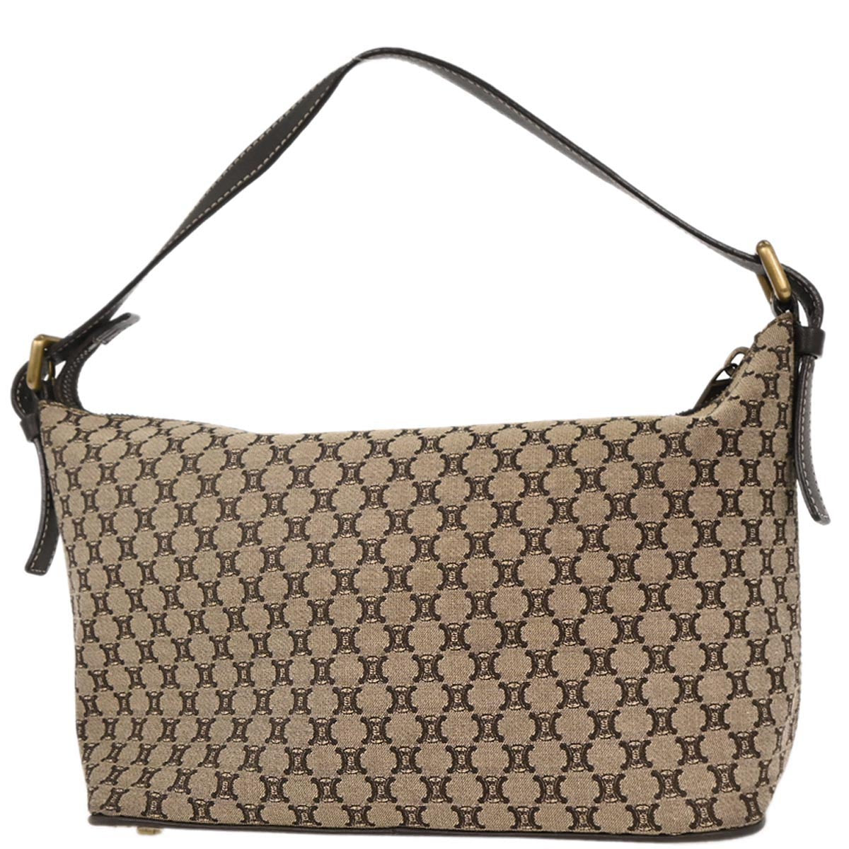 Celine Brown Canvas Macadam Handbag