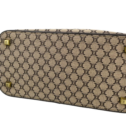 Celine Brown Canvas Macadam Handbag
