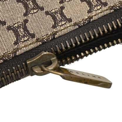 Celine Brown Canvas Macadam Handbag