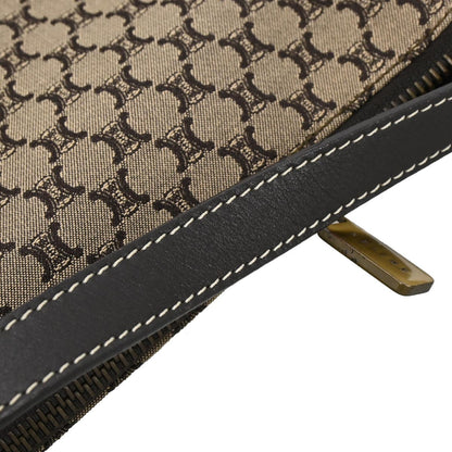 Celine Brown Canvas Macadam Handbag
