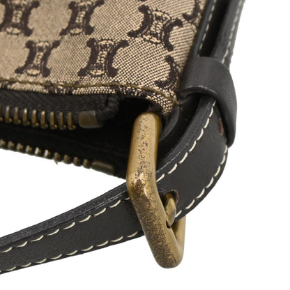Celine Brown Canvas Macadam Handbag