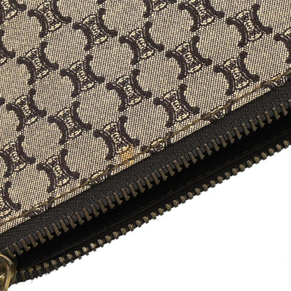 Celine Brown Canvas Macadam Handbag