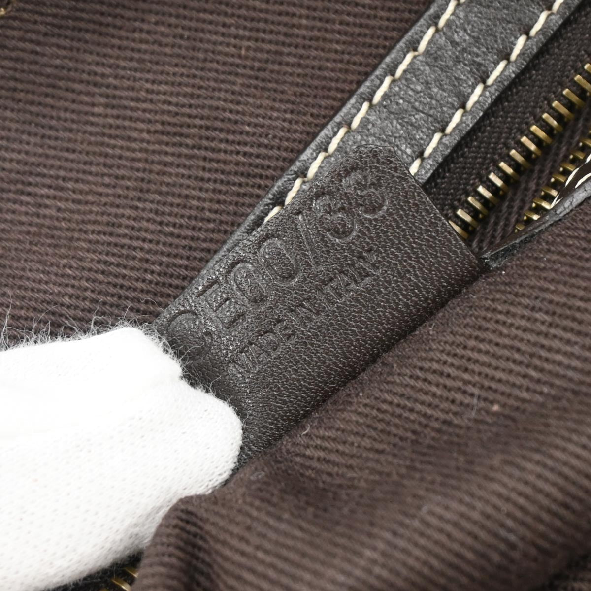 Celine Brown Canvas Macadam Handbag