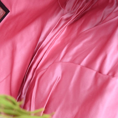 Fendi Brown Canvas Beads Embroidered Tote Handbag