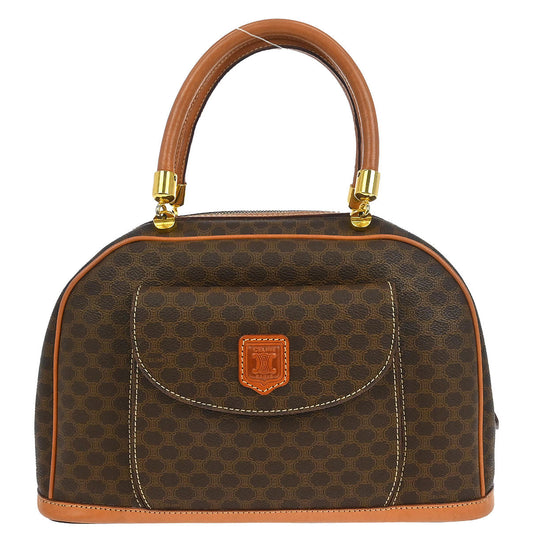 Celine Brown PVC Macadam Handbag