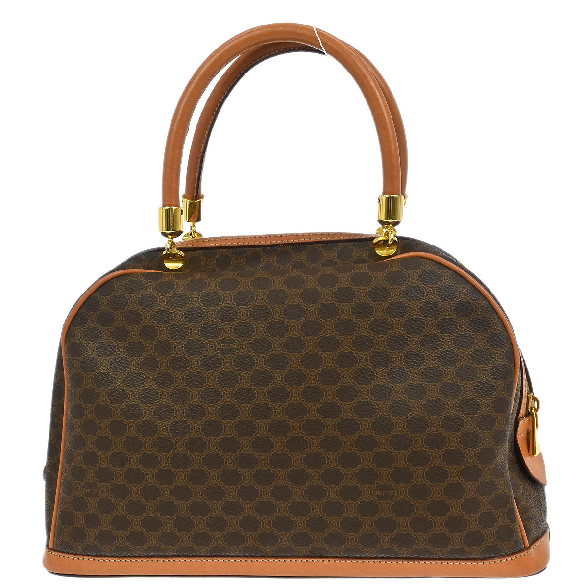 Celine Brown PVC Macadam Handbag