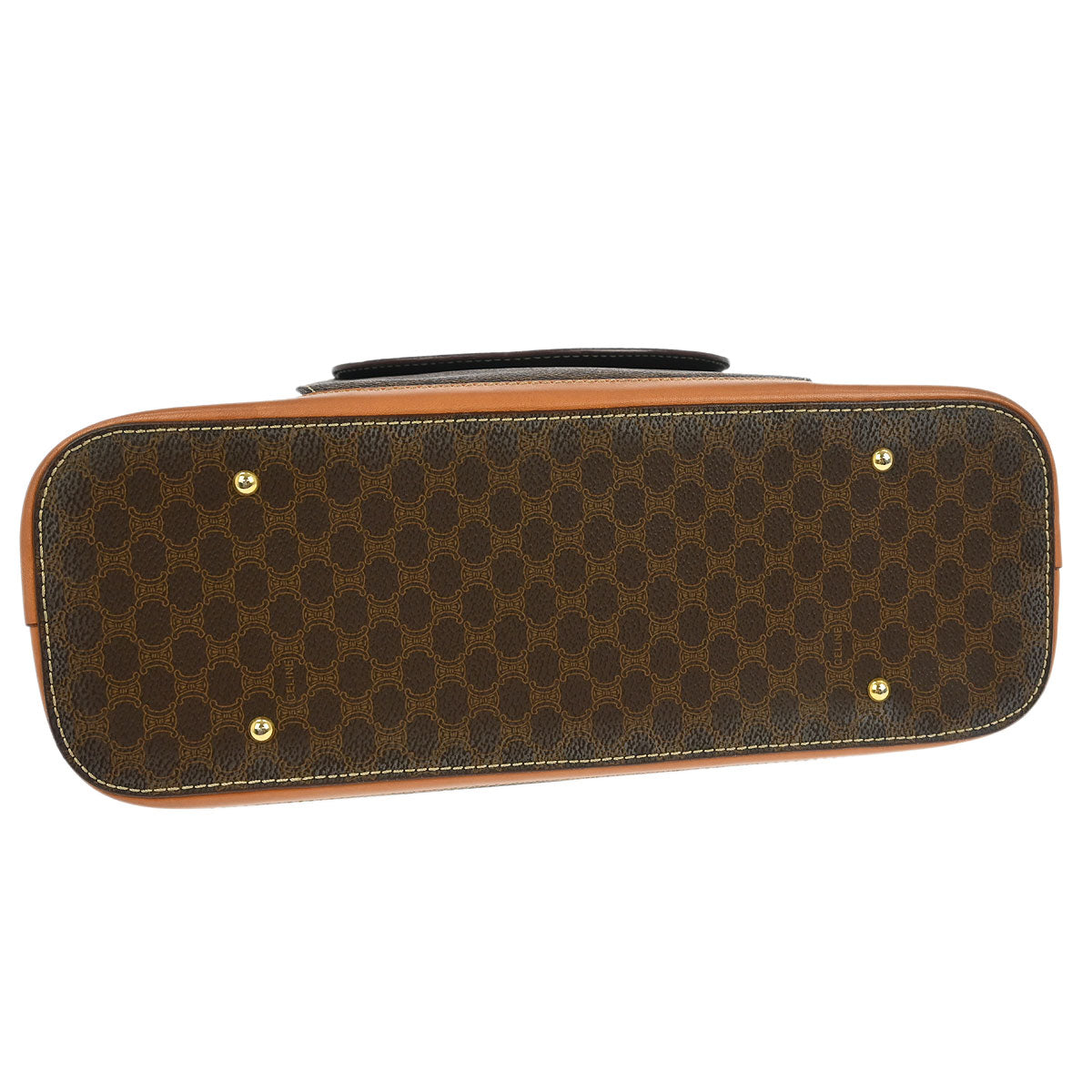 Celine Brown PVC Macadam Handbag