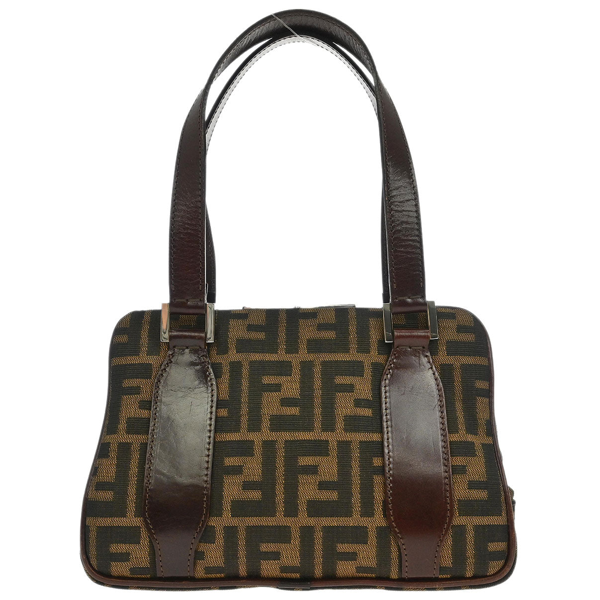 Fendi Brown Canvas Zucca Handbag