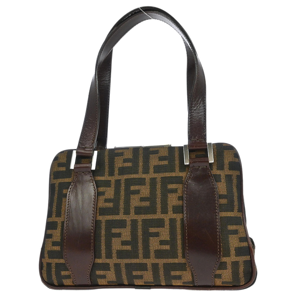 Fendi Brown Canvas Zucca Handbag