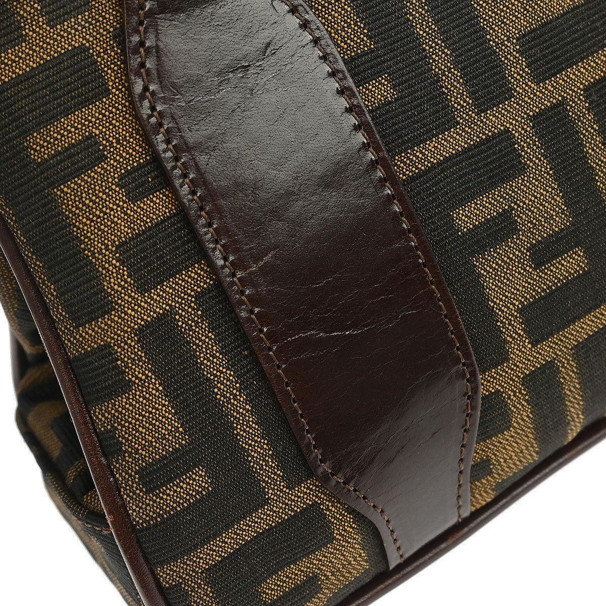 Fendi Brown Canvas Zucca Handbag