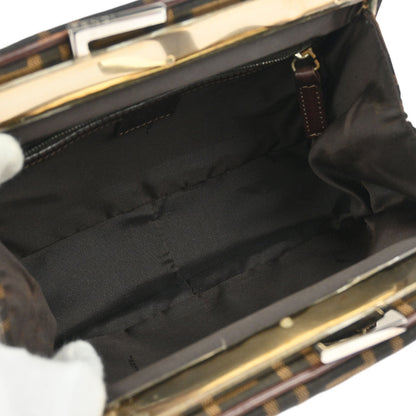 Fendi Brown Canvas Zucca Handbag